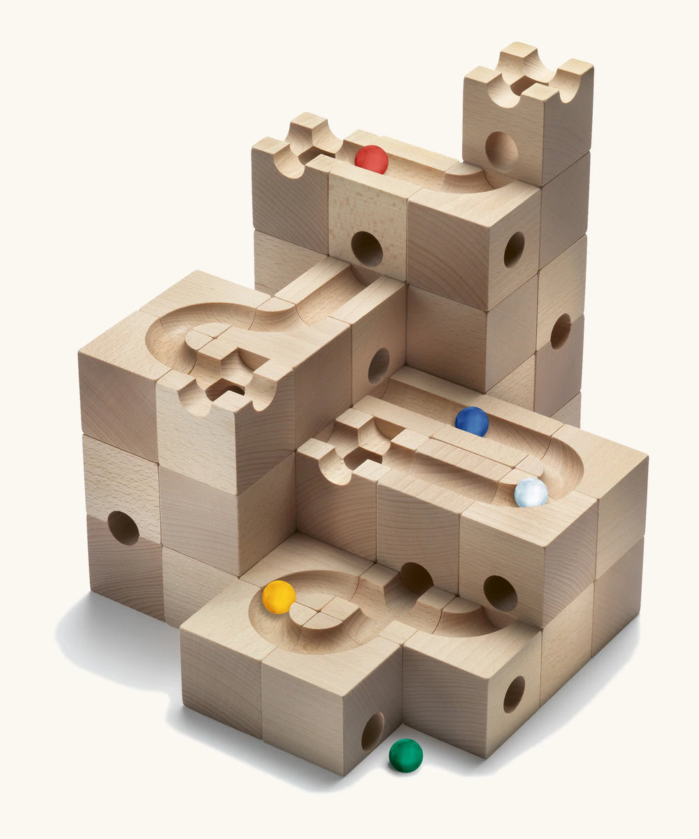 知育玩具 CUBORO STANDARD 50 Starter Set Cuboro Standard 50 Wooden Marble Run Starter Set – BellaBoo