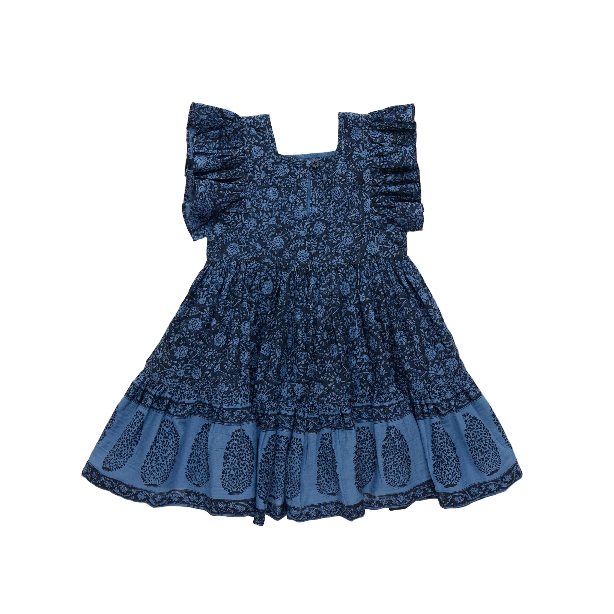 Pink Chicken Girls Elsie Dress Stellar Blue Garden Floral / 7 Years Pink Chicken Girls Elsie Dress Stellar Blue Garden Floral / 7 Years