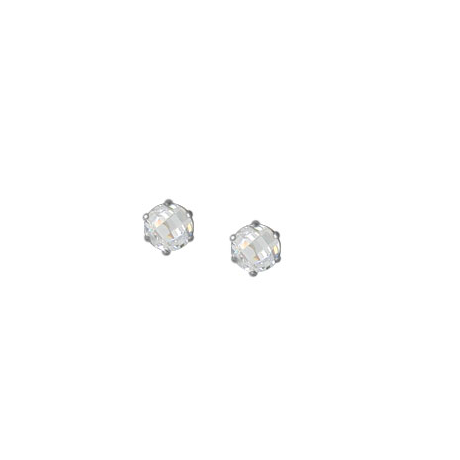 Sterling Silver Stud Earring Cubic Zirconia