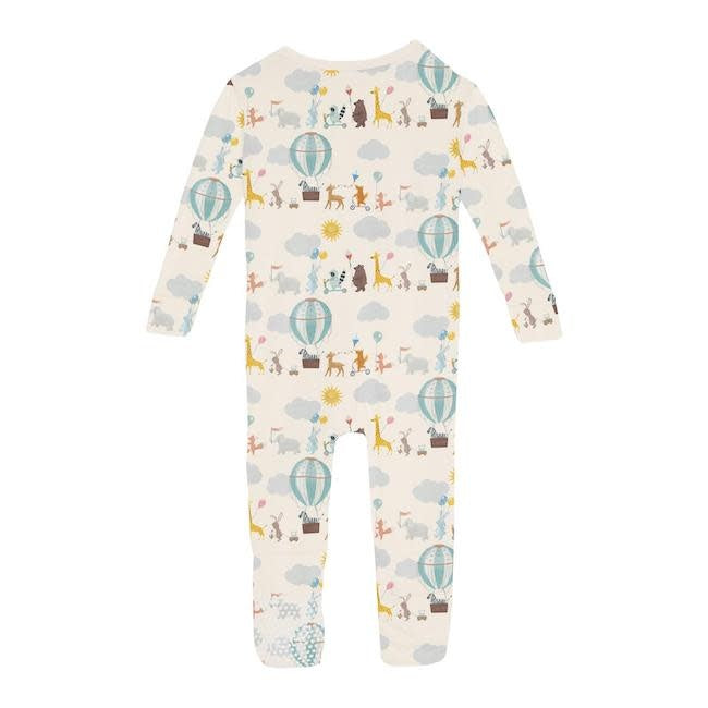 Print Convertible Sleeper with Zipper