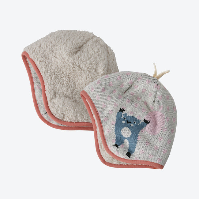 Baby Reversible Beanie - Bear With Me