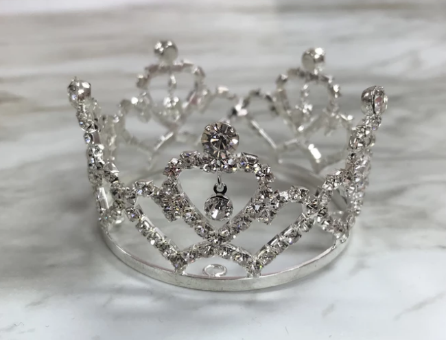 Rhinestone Crown with Clear Stones - 3541