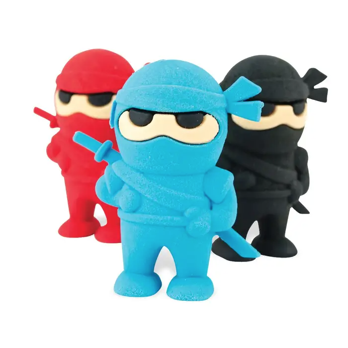 Ninja Erasers - Pack of 3