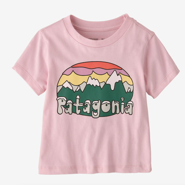 Baby Fitz Roy Flurries T-Shirt in Peaceful Pink