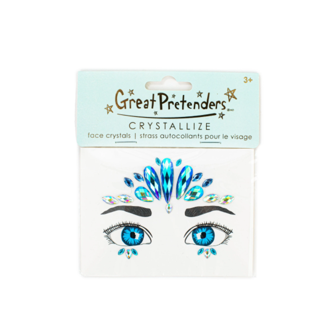 Ocean Mermaid Face Crystals