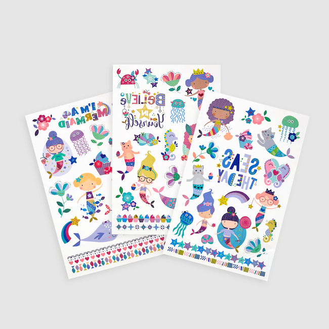 Tattoo-Palooza Temporary Tattoos - Mermaid Magic