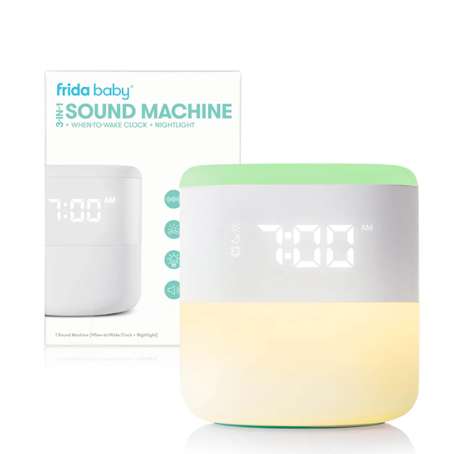 3-in-1 Sound Machine + When-To-Wake Clock + Nightlight