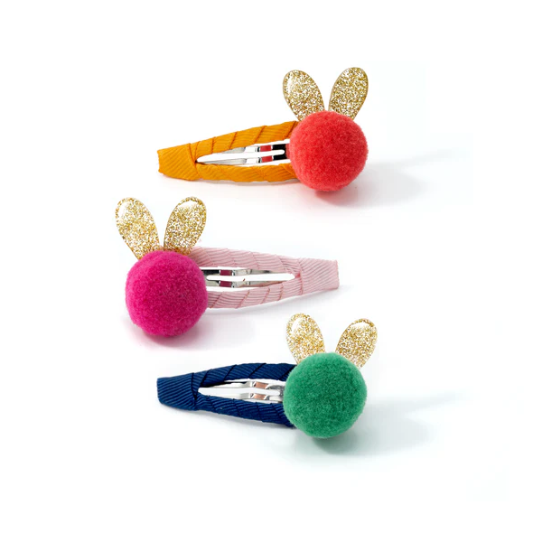 Spring Fabric Covered Snap Clip
