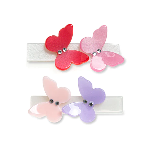 Butterflies Satin Shades Hair Clips