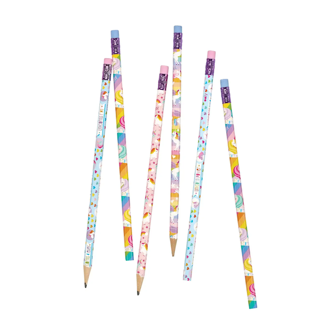 Unique Unicorns Graphite Pencils - Set of 12