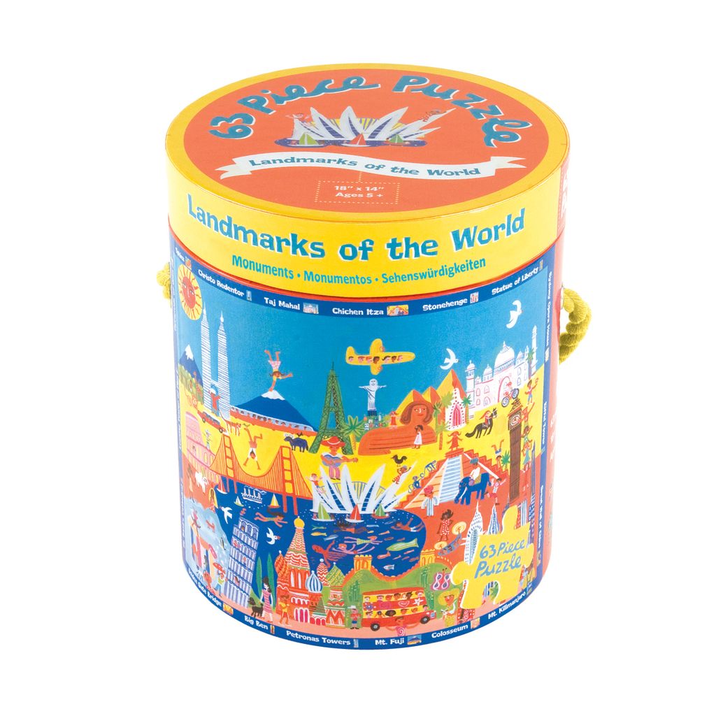 Landmarks Of The World 63 Piece Puzzle