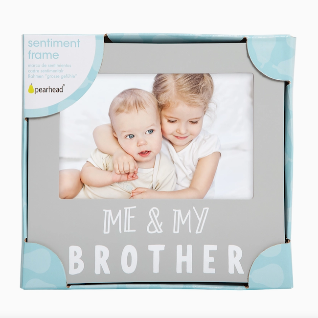 Me and My Brother Sentiment Frame, Gray