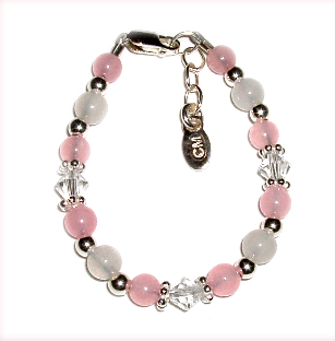New Arrival Bracelet - Pink With Crystals
