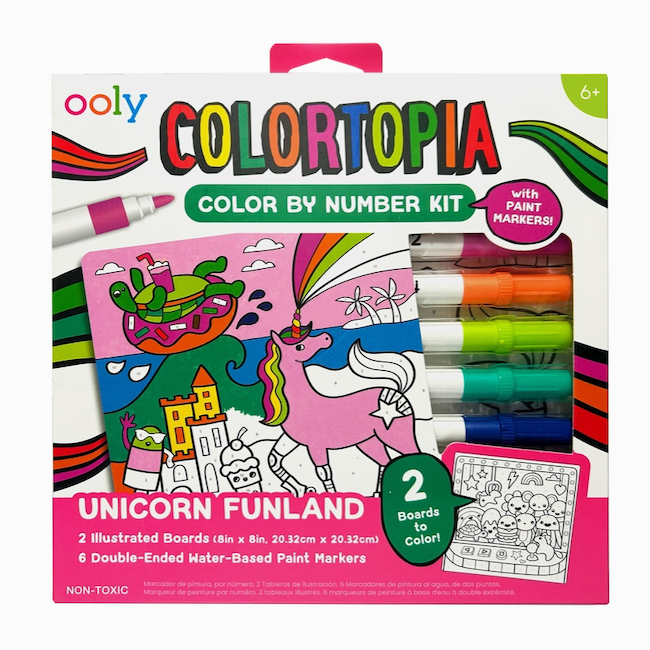 Colortopia Color By Number Paint Marker Kit