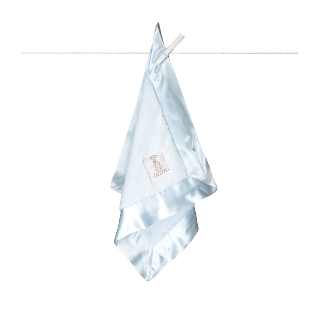 Little Giraffe Luxe Blue Blanky