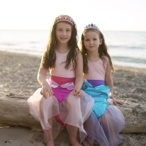 Mermaid Glimmer Skirt Set, 5 - 6