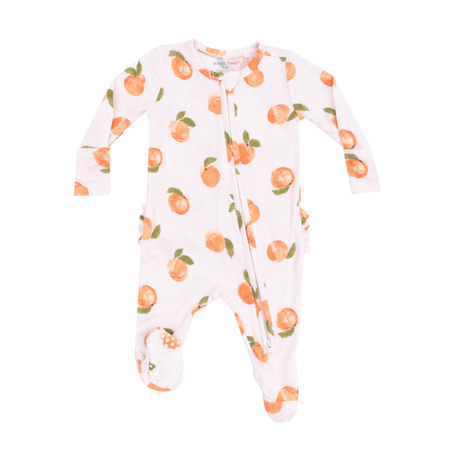 2 Way Zipper Ruffle Back Footie