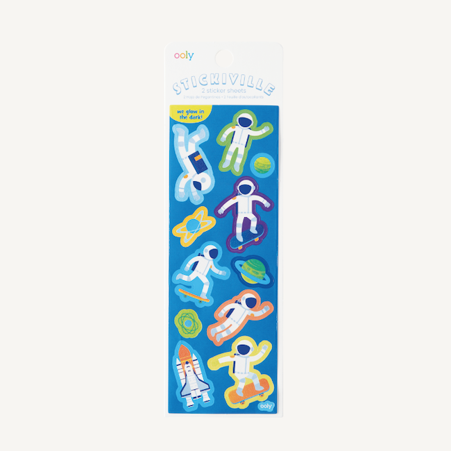Stickiville Astronauts Glow In The Dark Stickers