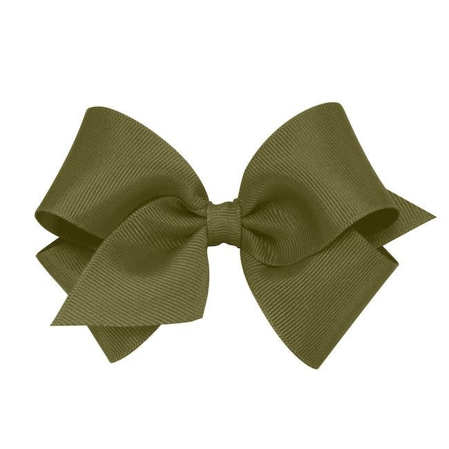 Small Solid Grosgrain Basic Bow - 3