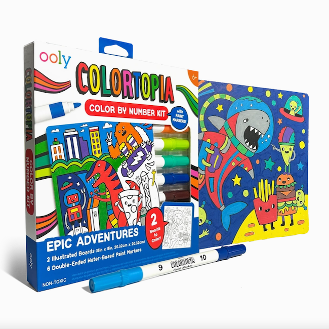 Colortopia Color By Number Paint Marker Kit