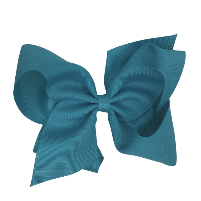 Mini Grosgrain Bow, Sapphire