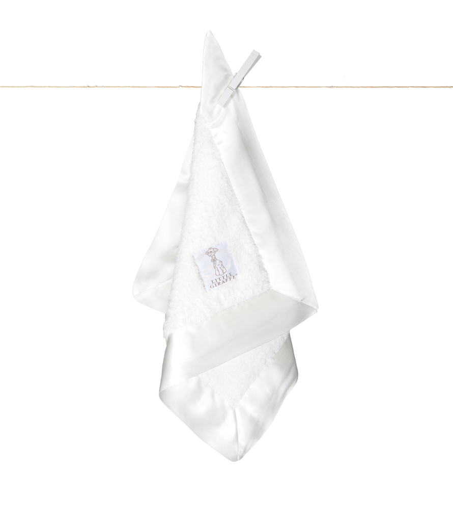 Little Giraffe Chenille White Blanky