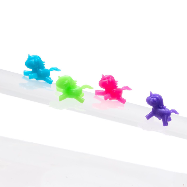 Rainbow Unicorn Window Walkers in Test Tube - Set of 8