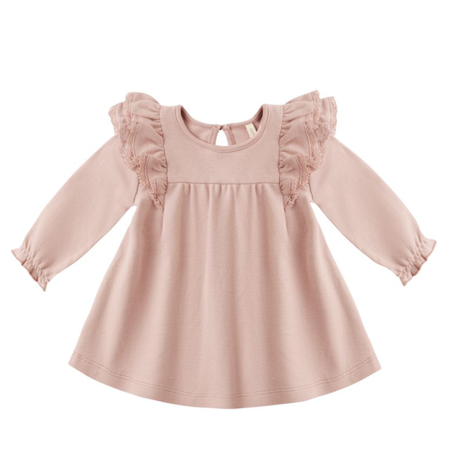 Long Sleeve Flutter Dress