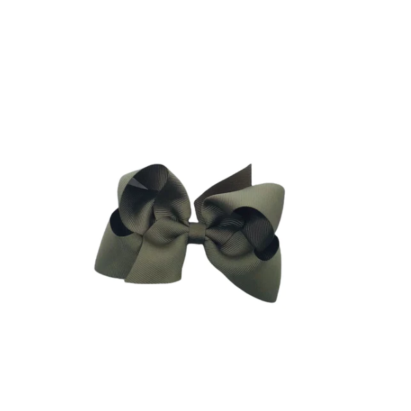 Small Solid Grosgrain Basic Bow - 3