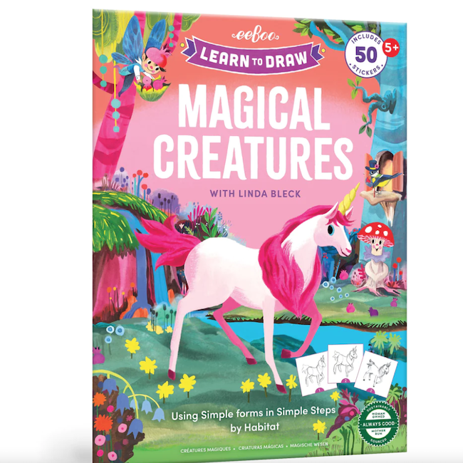 Learn to Draw Magical Creatures with Stickers