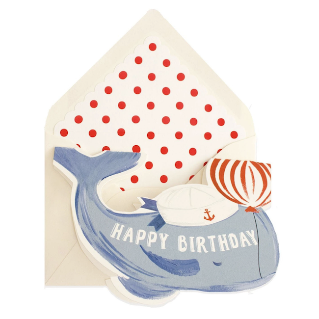 Whale Birthday Card