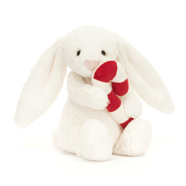 Bashful Bunny with Candy Cane
