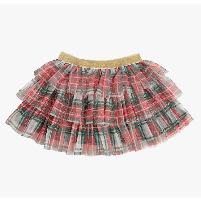 Christmas Plaid Tiered Tutu