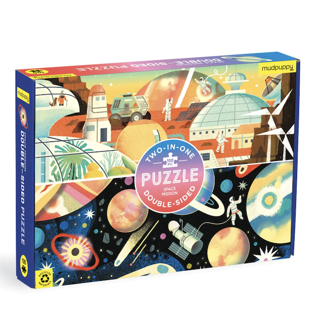 Space Mission 100 Piece Double - Sided Puzzle
