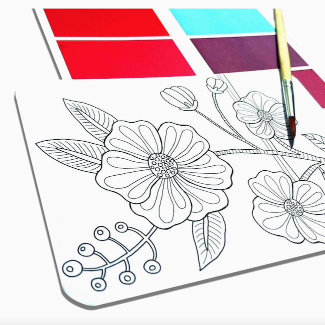 Scenic Hues DIY Watercolor Art Kit - Flowers and Gardens