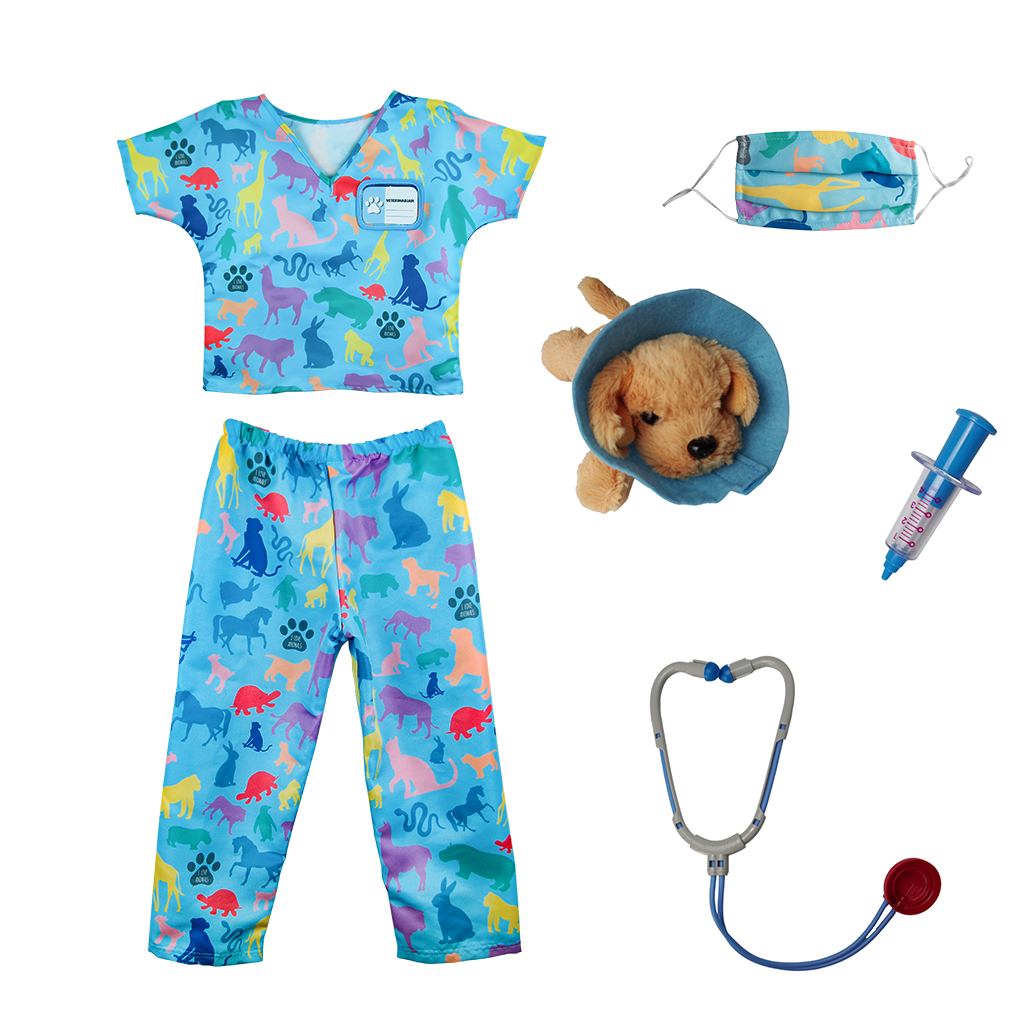 Veterinarian Scrubs with Accessories, Size 5-6