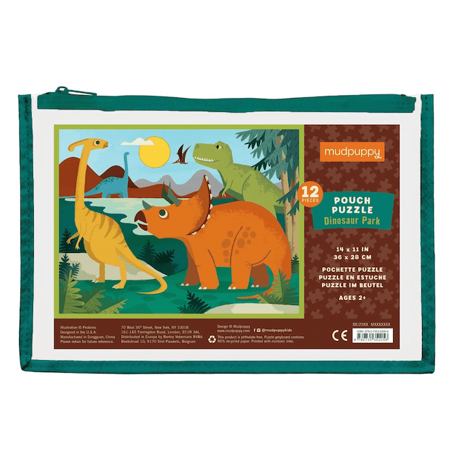 Mighty Dinosaurs 12 Piece Pouch Puzzle