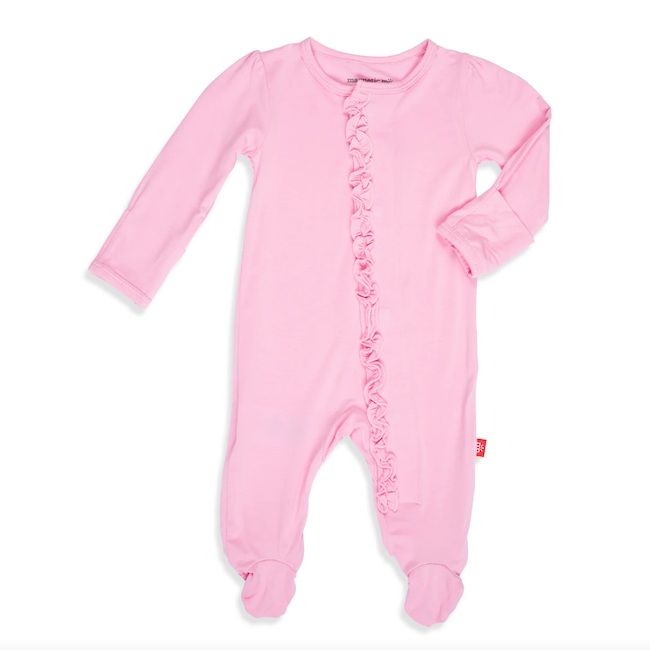 Peony Modal Magnetic Ruffle Footie