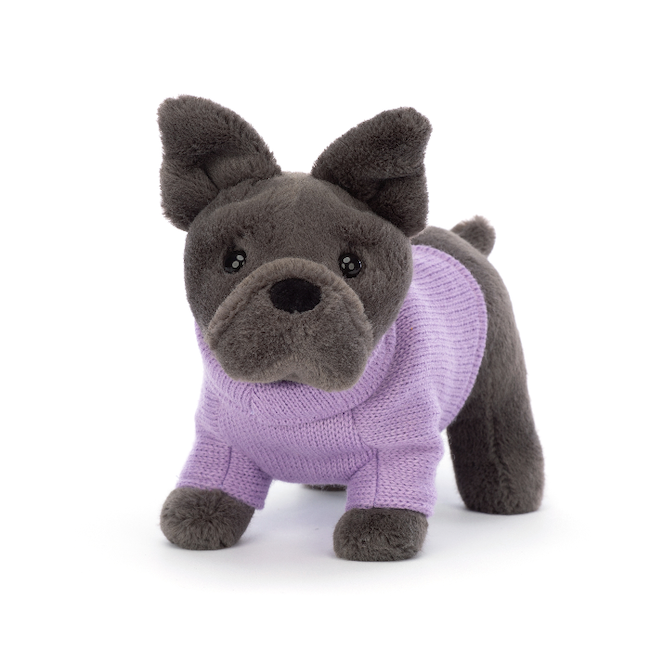 Sweater French Bulldog Purple