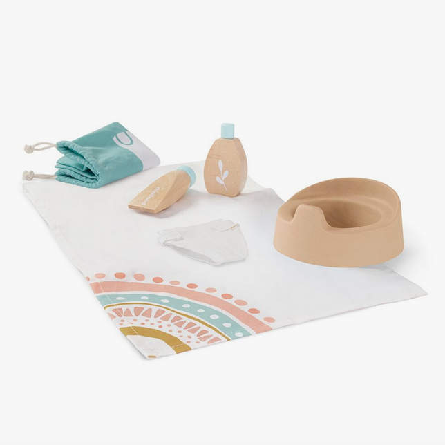 Wooden Doll Care Set