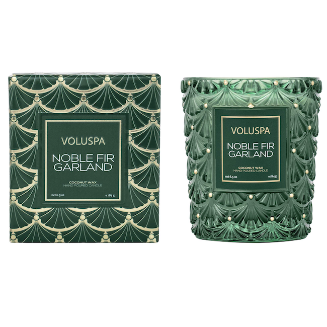 Noble Fir Garland Candle