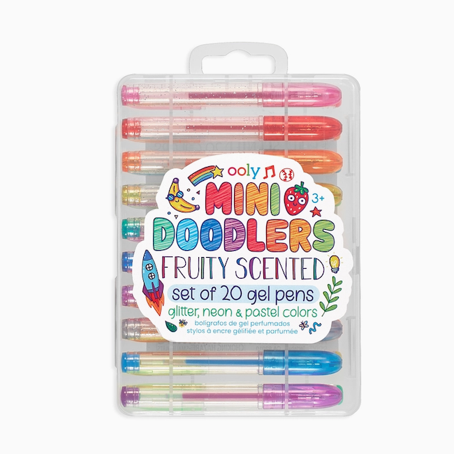 Mini Doodlers Fruity Scented Gel Pens - Set of 20