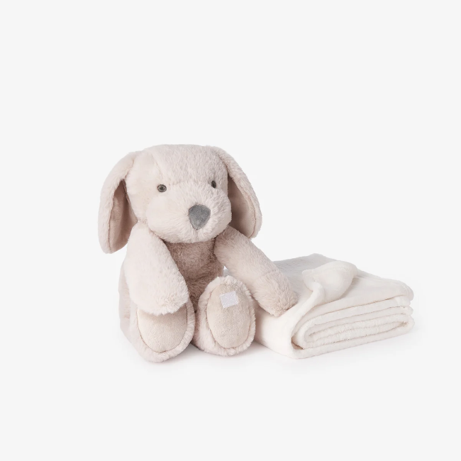 Puppy Bedtime Huggie Plush Toy with Blanket