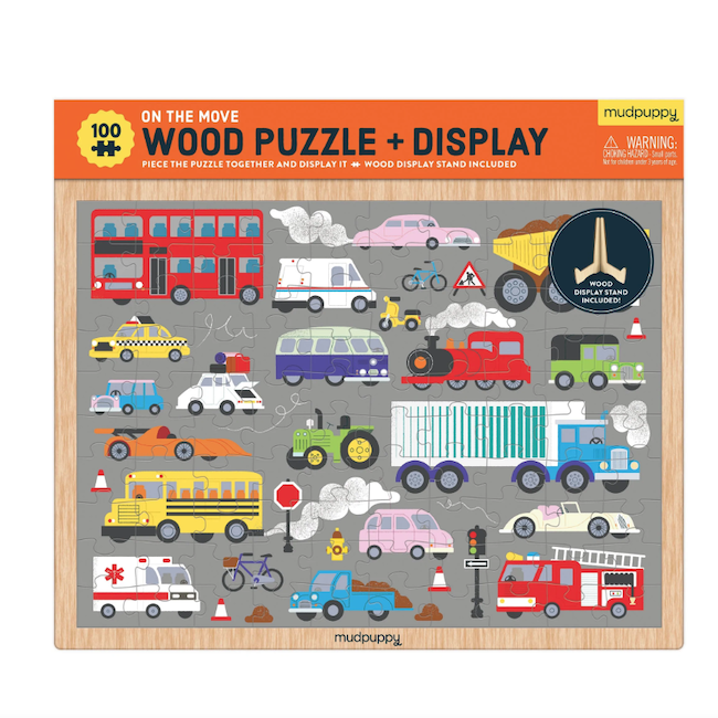 On The Move 100 Piece Wood And Display