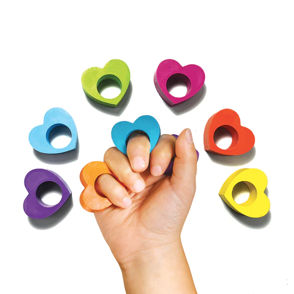 Heart Ring Crayons - 6 Pack