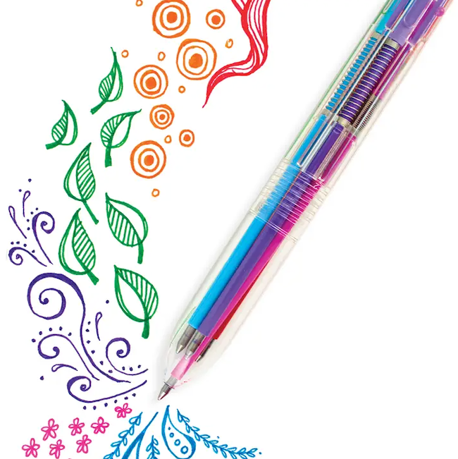 Six Click Colored Gel Pen - Classic (1 Pack) - +6 years