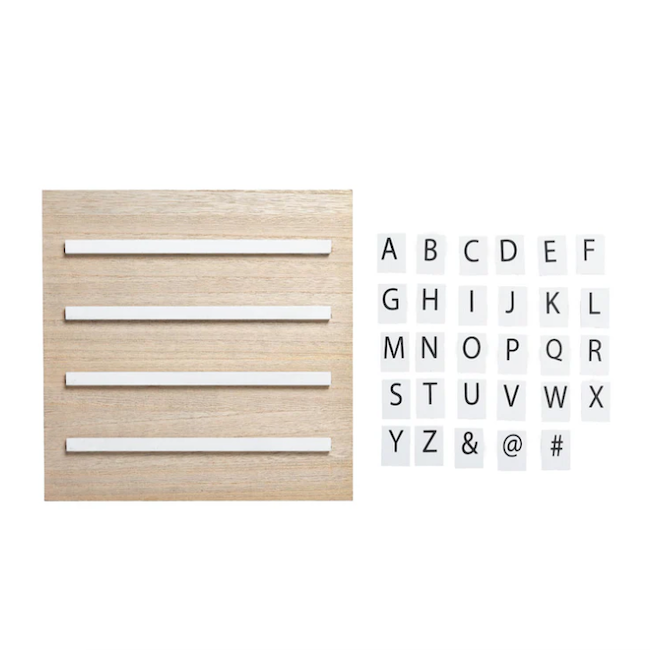 Wooden Tile Letterboard