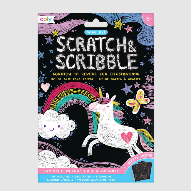 Funtastic Friends Scratch And Scribble Mini Scratch Art Kit