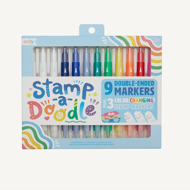 Stamp-A-Doodle Double Ended Markers, Set of 12