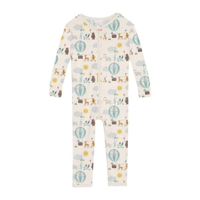 Print Convertible Sleeper with Zipper